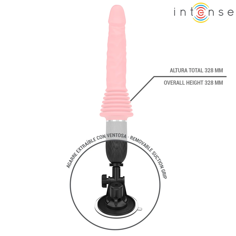 INTENSE - CYNTHIA REMOTE CONTROL THRUSTING VIBRATOR WITH HEAT
